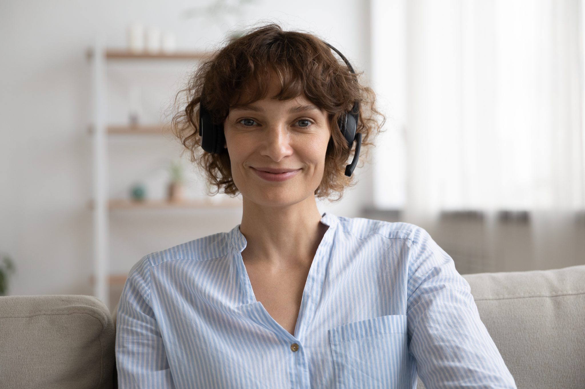 Woman In Headphones